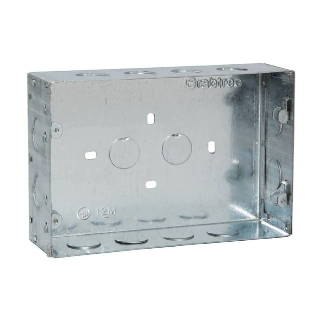 Havells 12 M Box (20.98x13.6) cm / (8X6) Flush Metal GI Boxes - All Range Havells 12 M Box (20.98x13.6) cm / (8X6) Flush Metal GI Boxes - All Range