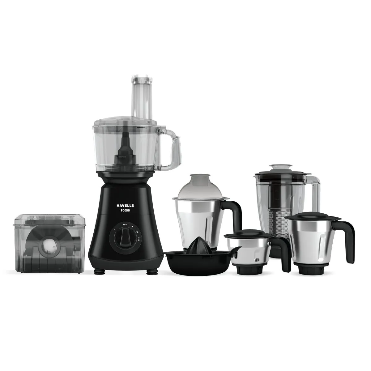 Havells FOODO 750 W Heavy-Duty Motor (Black) Mixer Grinders