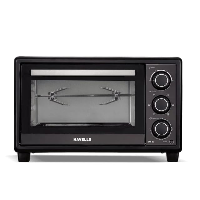 हैवेल्स 24R BL 1380 W रोटिसरी डबल डोर ग्लास रोटिसरी ओवन