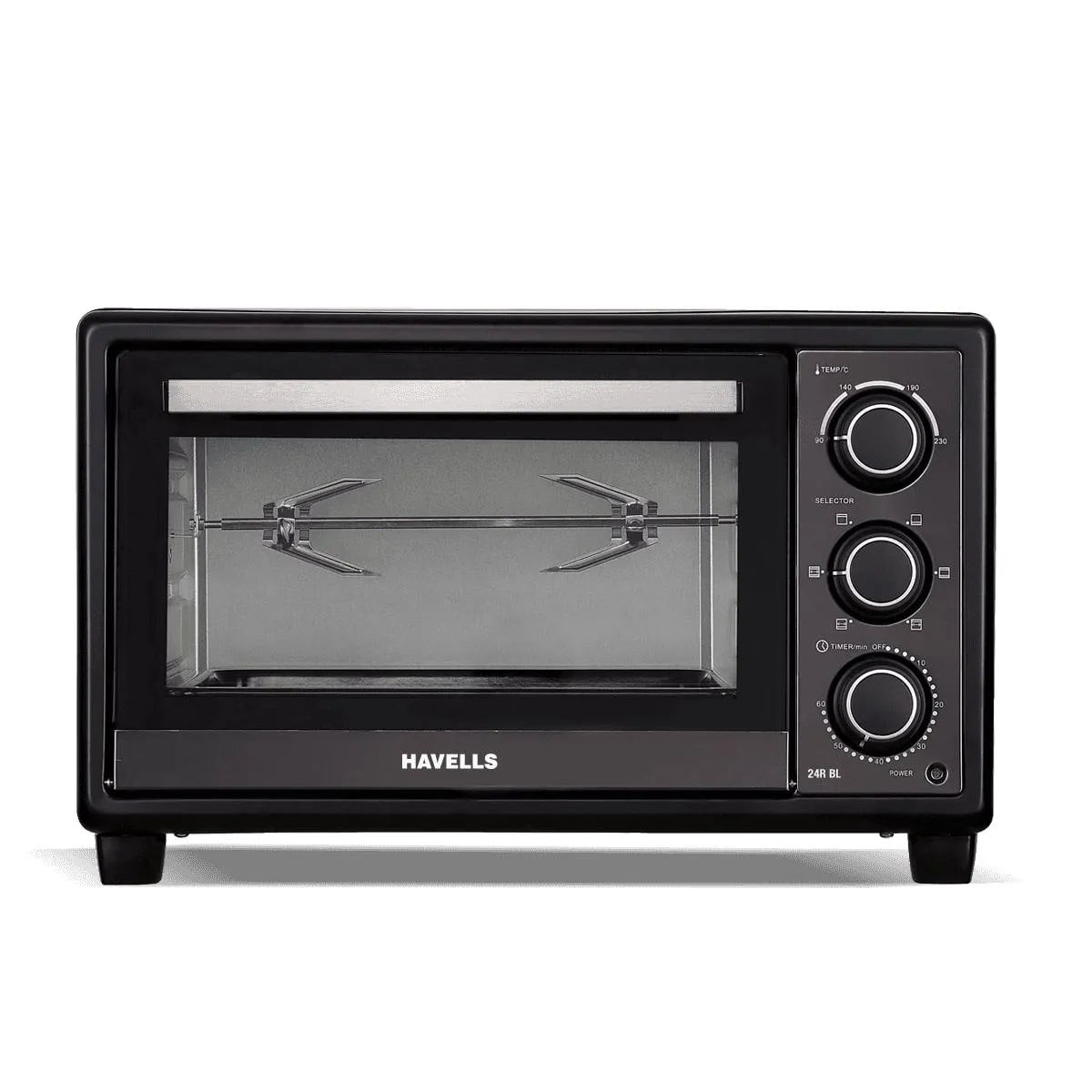 हैवेल्स 24R BL 1380 W रोटिसरी डबल डोर ग्लास रोटिसरी ओवन