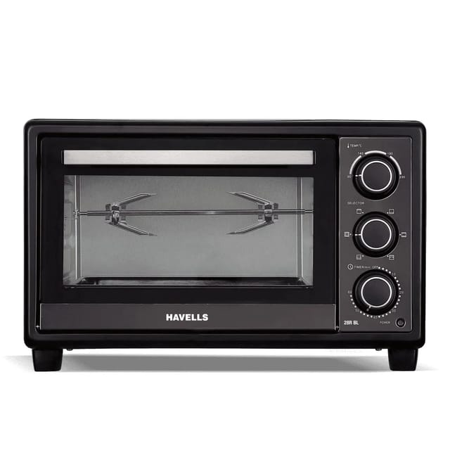 हैवेल्स 28R BL 1500 W रोटिसरी डबल डोर ग्लास रोटिसरी ओवन