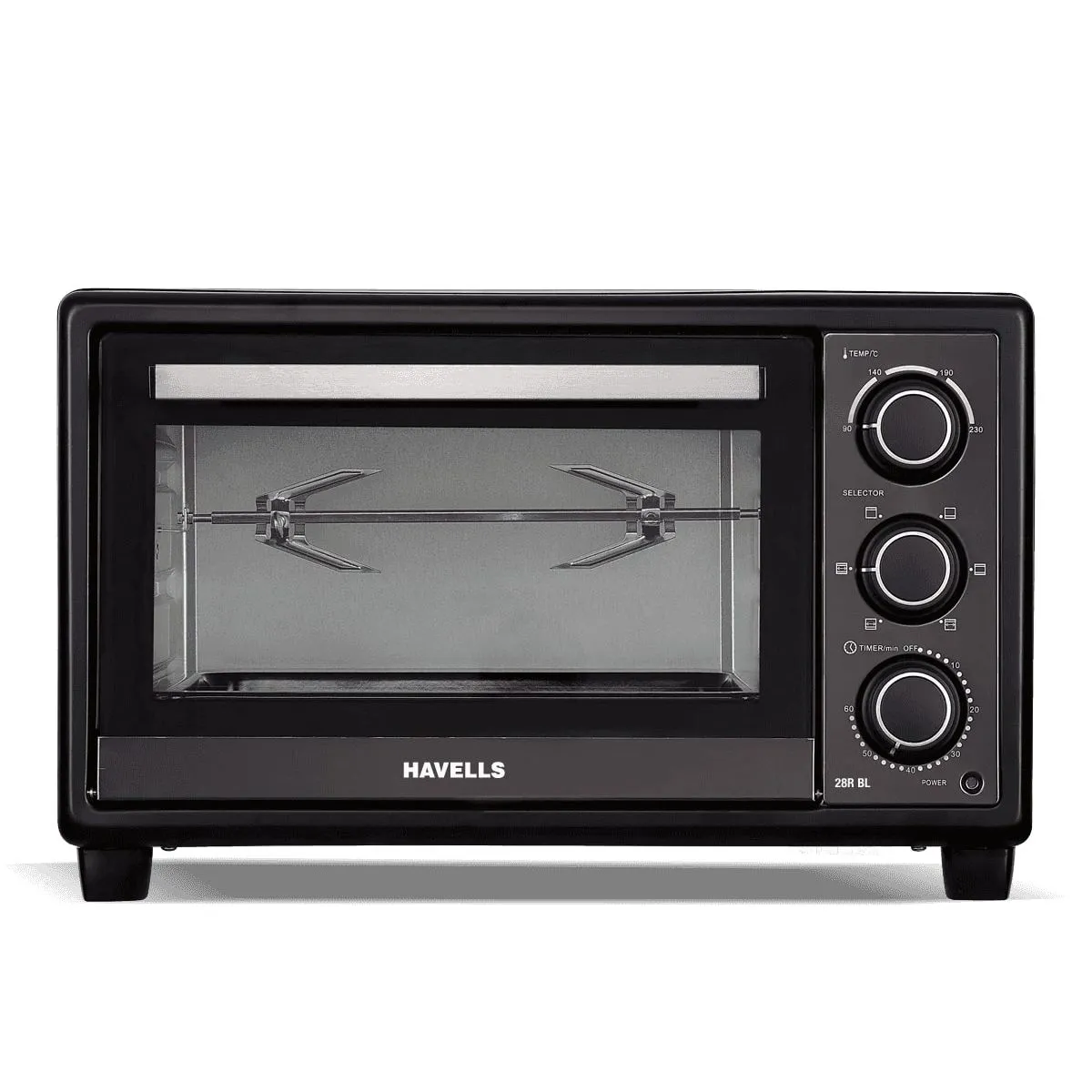 हैवेल्स 28R BL 1500 W रोटिसरी डबल डोर ग्लास रोटिसरी ओवन