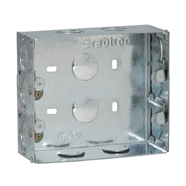 Havells 8 M Box (13.56x13.6) cm / (5X5) Flush Metal GI Boxes - All Range Havells 8 M Box (13.56x13.6) cm / (5X5) Flush Metal GI Boxes - All Range
