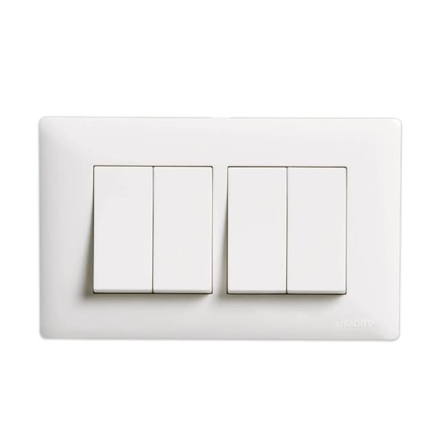 Havells Athena Modular Combined Plates - Classic PC Athena Classic Chalk White Classic Chalk White Havells Athena Modular Combined Plates - Classic PC Athena Classic Chalk White Classic Chalk White