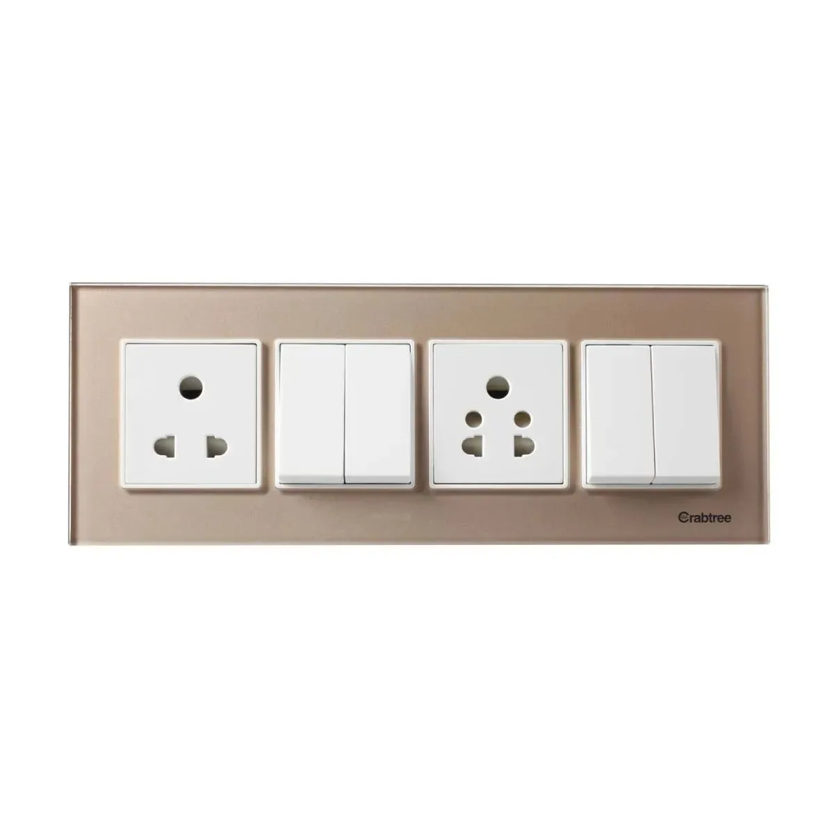 Havells Modular Combined Plates - Glassique 8M (H) Modular Combined Plates - Glassique Stone Beige