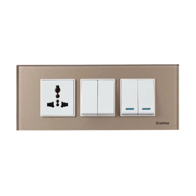 Havells Modular Combined Plates - Glassique 6M Modular Combined Plates - Glassique Stone Beige Havells Modular Combined Plates - Glassique 6M Modular Combined Plates - Glassique Stone Beige