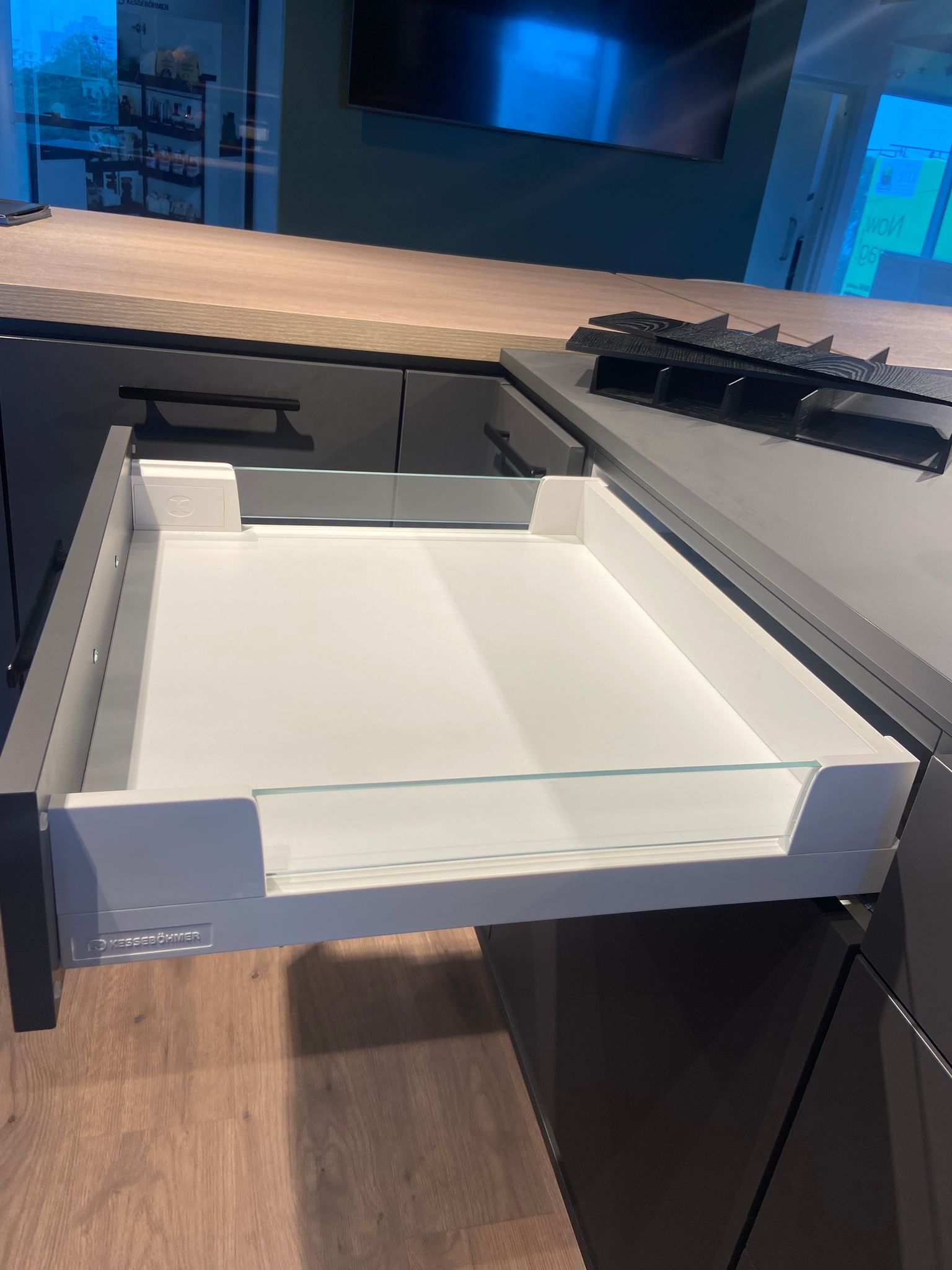 Kesseboehmer Mio Internal Drawer 98 MM 900 Width Anthracite 30 KG