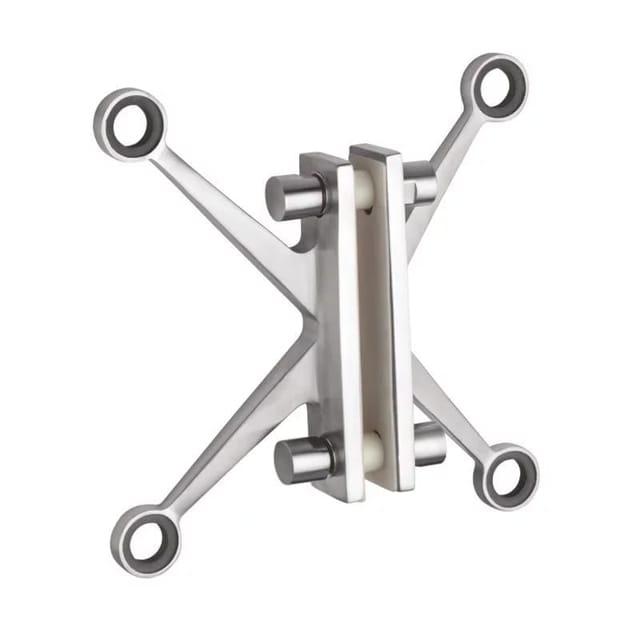 Enox 4 WAY SPIDER FITTING FOR FLUSH GLAZING TO SUIT 2 OR 4 GLASS PANEL ASSEMBLY, SS 316 ESPIDER 021 Enox 4 WAY SPIDER FITTING FOR FLUSH GLAZING TO SUIT 2 OR 4 GLASS PANEL ASSEMBLY, SS 316 ESPIDER 021