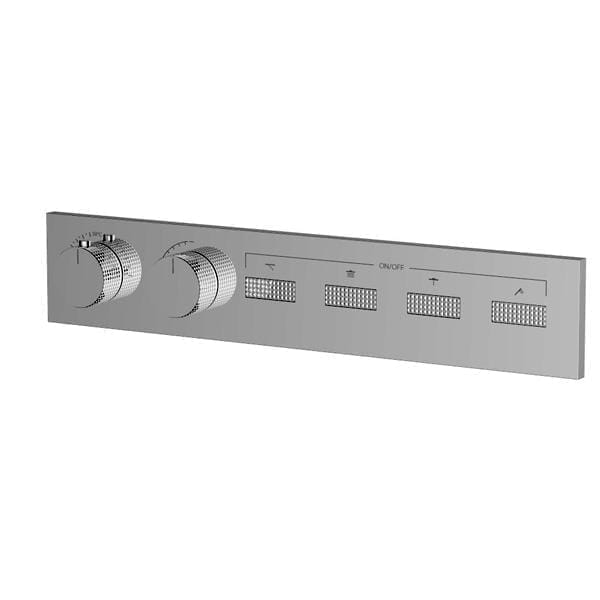 ग्रोटो 4 वे थर्मोस्टेटिक वैल्यूम कंट्रोल ट्रिम सेट, GR-72080-4-CP