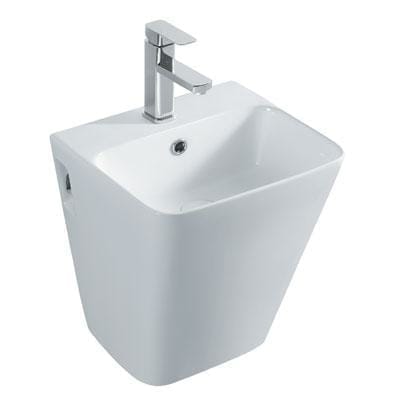 Grotto Saimaa Mono-BLock Basin With Tap Hole 385 X 345 X 420 ( in MM), GR-31040-BL