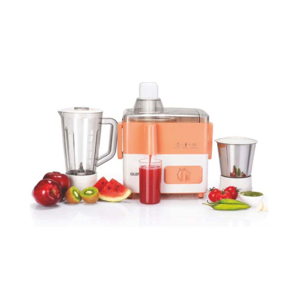 GLEN SA 4012 Juicer Mixer Grinder 2 Jar ISI
