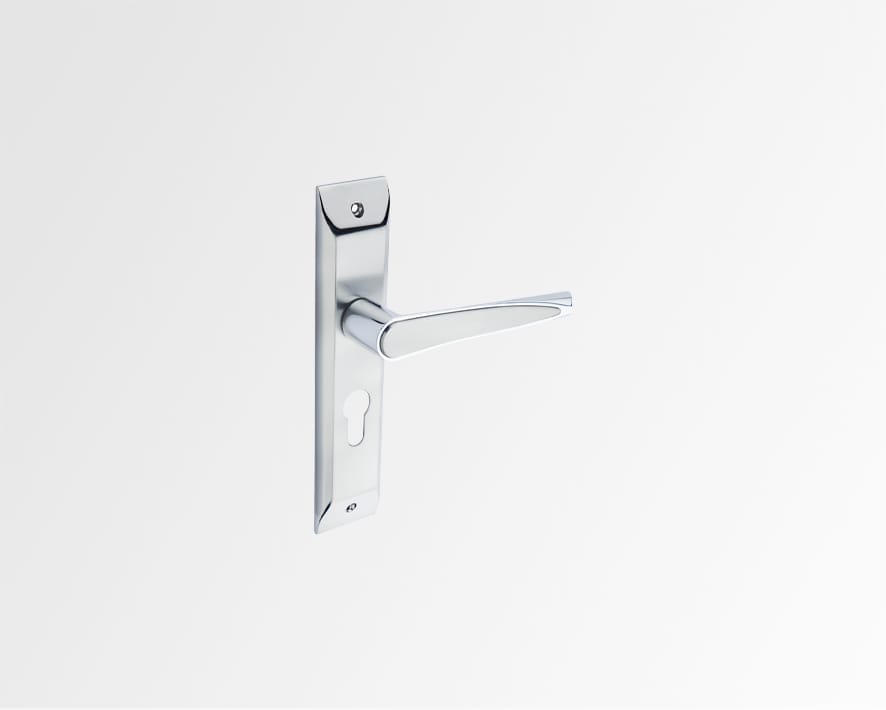 Godrej 240 mm Door Handle set with Lock Body 1CK, 6688
