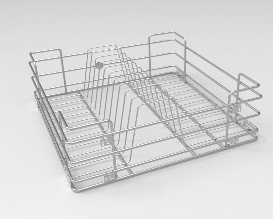 Godrej Thali - Plate Basket SS 304 520 X 485 X 150 mm