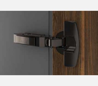 Hettich Obsidian Black Sensys Hinge- 32 Mm- 16 Crank With Mounting Plate And Cover Cap Hettich Obsidian Black Sensys Hinge- 32 Mm- 16 Crank With Mounting Plate And Cover Cap