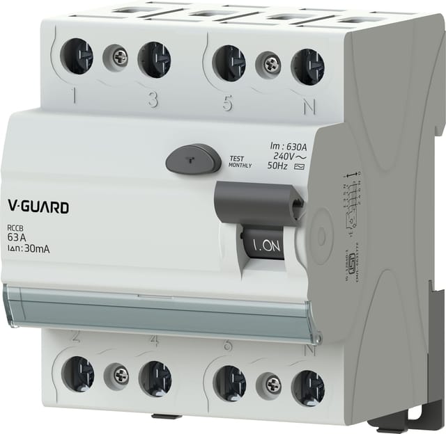 Vguard RCCB 63A FP 100mA INVIDIA