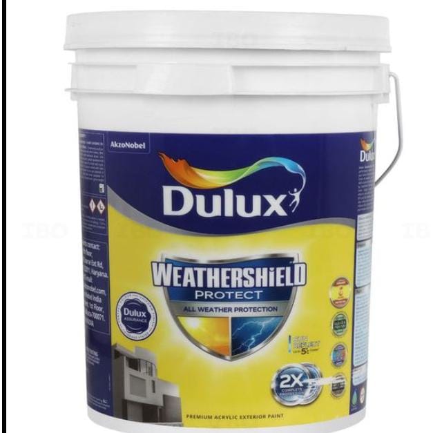 Dulux Weathershield White Paint Can